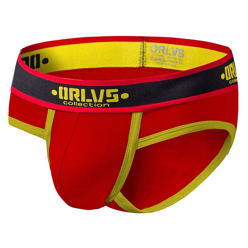 CMENIN ORLVS (1 Pieces) Low waist Milk Fiber Underwear Men Jockstrap Briefs Men Underpants Male Panties Plain Mens Innerwear OR175
