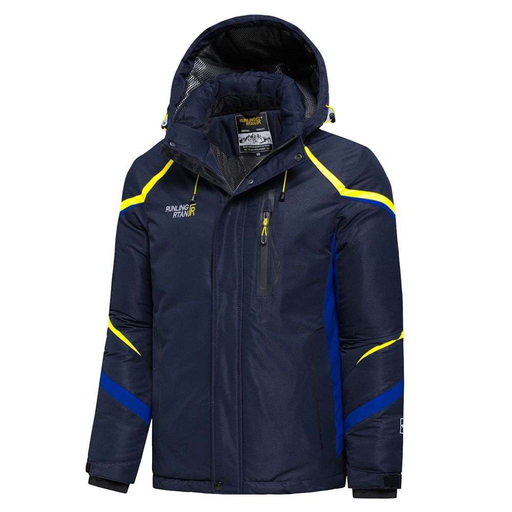 Men Winter Outdoor Jet Ski Premium Snow Warm Parkas Jacket Coat Men Outwear Casual Hooded Waterproof Thick Fleece Parka Men