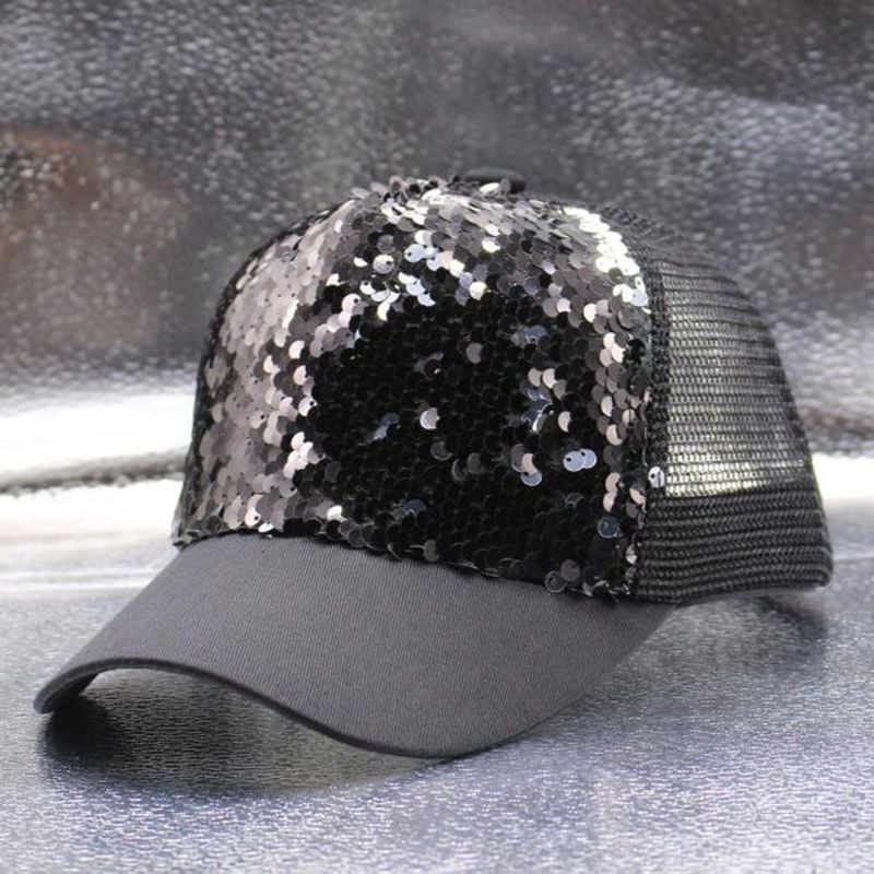Casual Parent-Child baseball Cap 2019 Sequins Shiny Hip-Hop Hat Girls Cap ladies Hat Bones Sun Hats Snapback