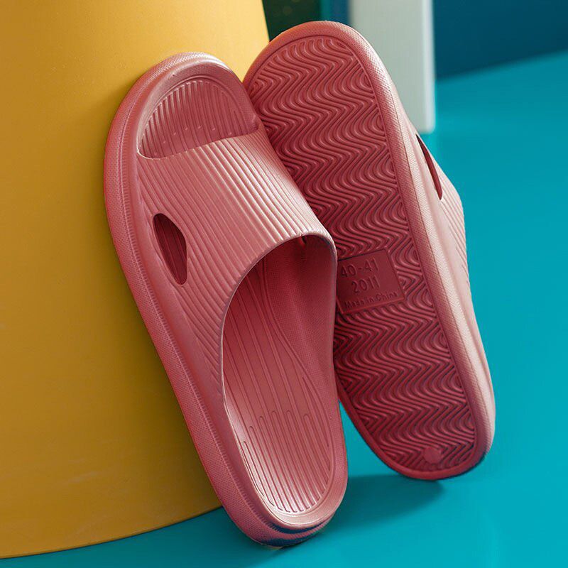 Women Thick Platform Slippers Summer EVA Soft Sole Beach Slide Sandals Men Couple's Indoor Bathroom Anti-Slip Shoes Home