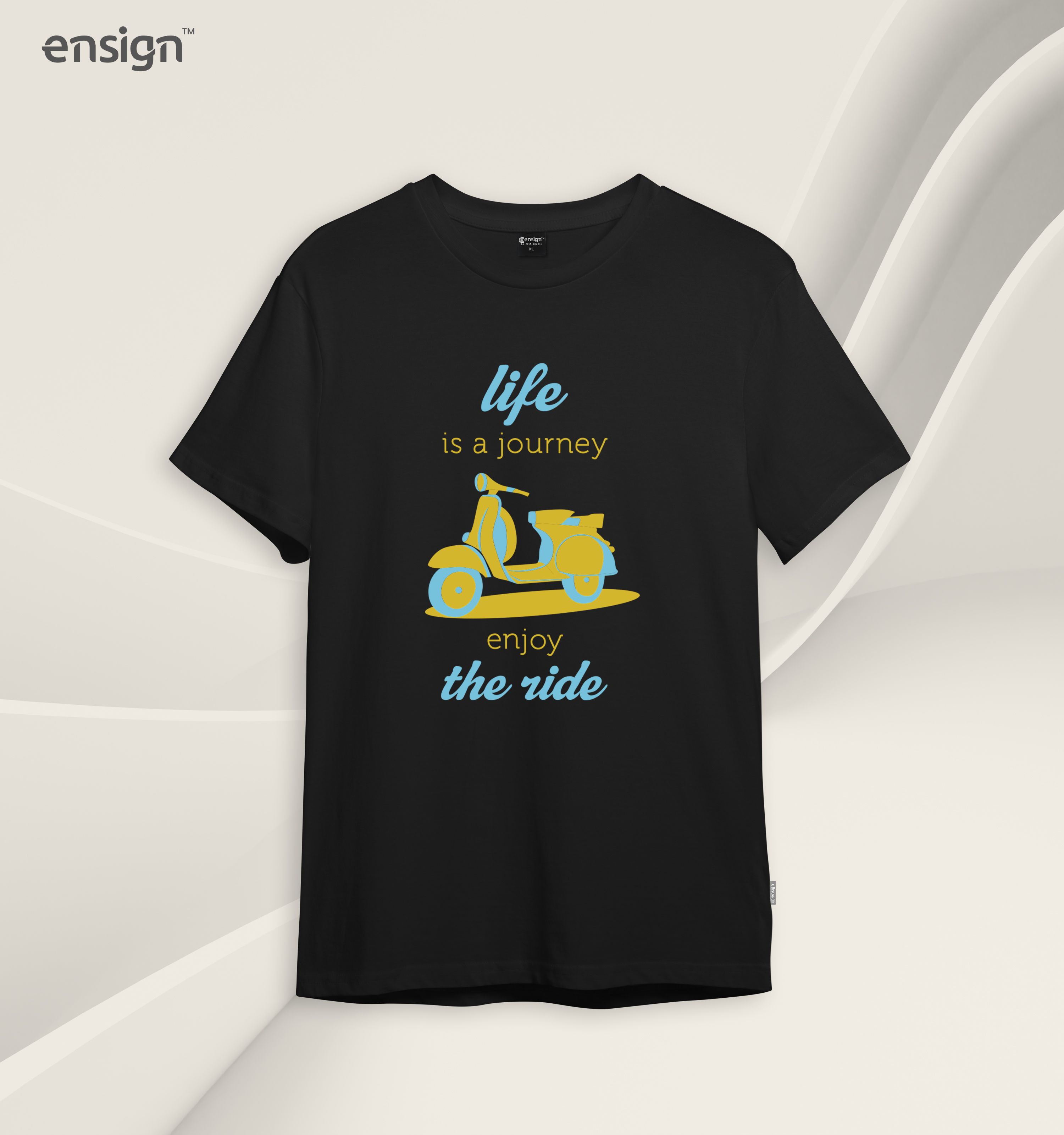 Ensign Half Sleeve Print T-Shirt - Cotton T-Shirt For Men
