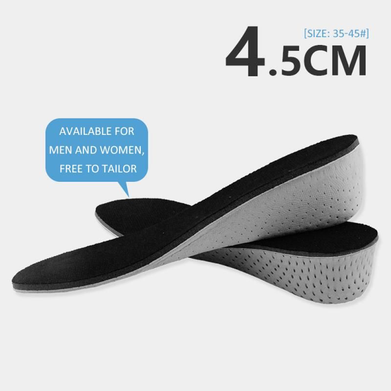 1Pair Of Height Increase Insole Heel Pad  Inserts Memory Foam Breathable Lifts Shoe Pads Insoles 1.5/2.5/3.5/4.5Cm Uni