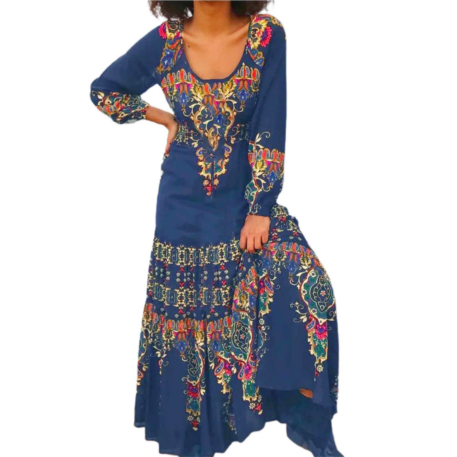 Beh Dress Long Sleeve y Ankle Length Dress