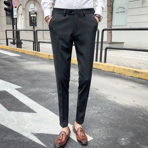 2021 New style Men's  clothing Business leisure suit Pants/Male High quality pure cotton leisure suit Trousers 28-36