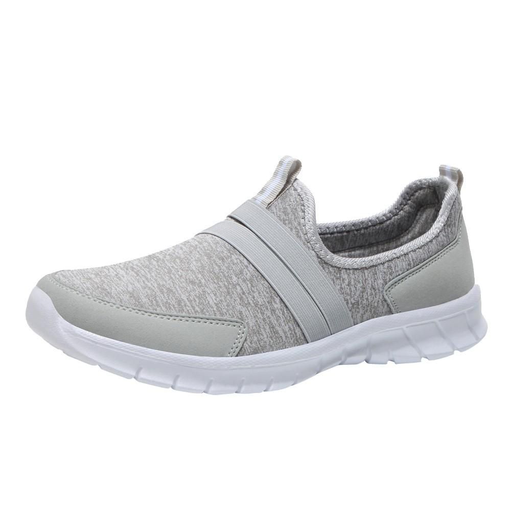 【FOOT SOFA】Fashion Mesh Soft Round Head Bottom Set Foot Casual Sports Shoes Lazy Shoes