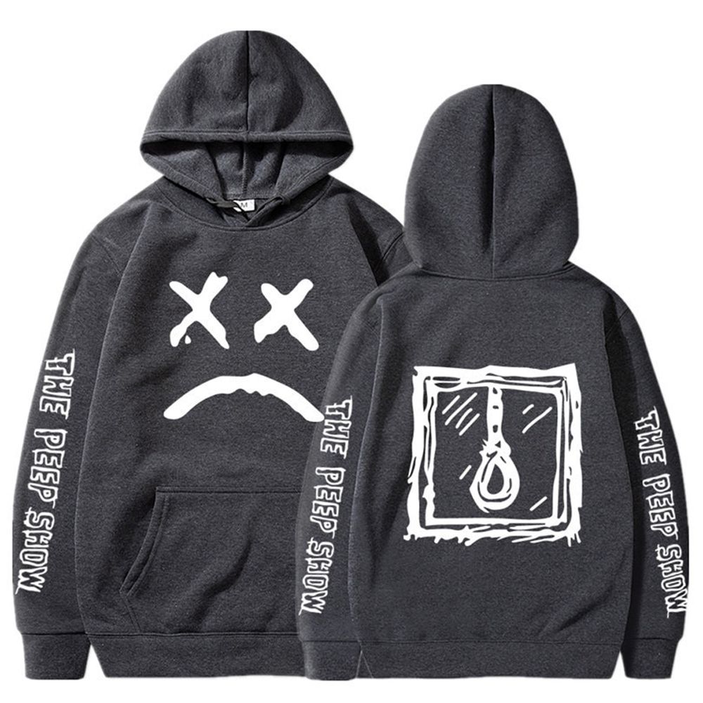 Hoodies Sweatshirt Lil Peep Hoody Love lil.peep Happy Smiling Face Print Men Women Pullover Hoodies  hop streetwear male tops