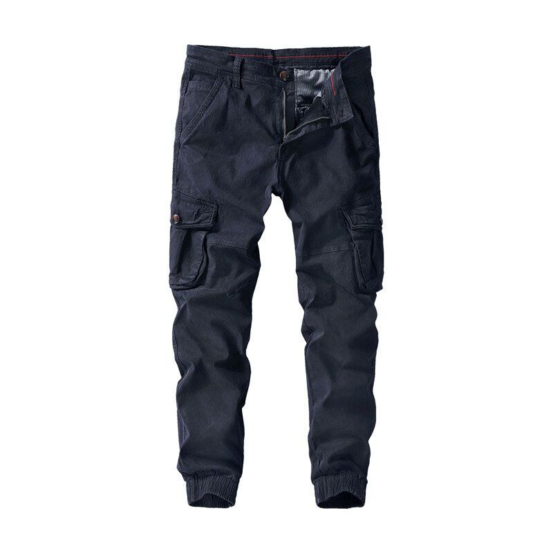 Men's Joggers Cotton  Cargo Pants Streetwear Joggers Pants Men Solid Color Casual  Cargo Pants Sweatpants