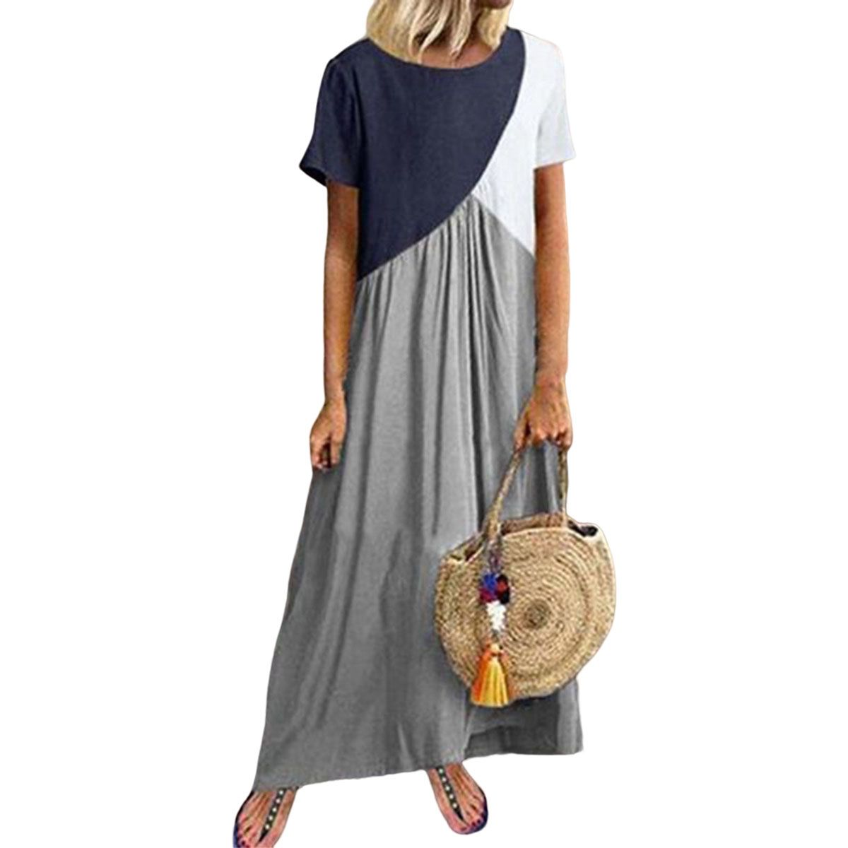 Lady Dress Patchwork Colorfast