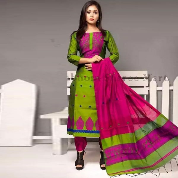 Indian Cotton Three Piece Salwar Kameez