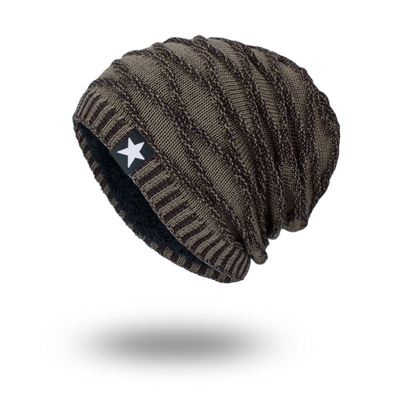 Joymay Brand Winter Autumn Beanies Hat Unisex Warm Soft Skull Knitting Hats Star Caps For Men Women WM067