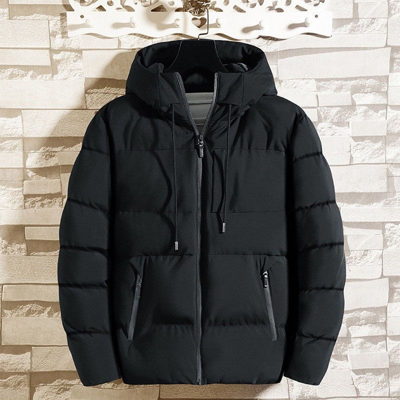 Cotton Padded Jacket Men's Autumn and Winter Jackets Casual Clothing Plus Size Hooded Thick Warm Parkas Coat Men