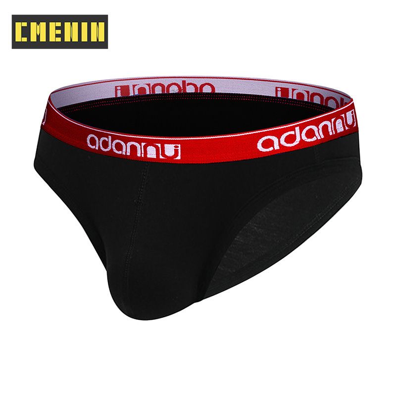 CMENIN 1pcs  ADANNU Low waist Nylon  Underwear Men Jockstrap Briefs U Convex Men Underpants Male Panties Splice Mens Innerwear AD41