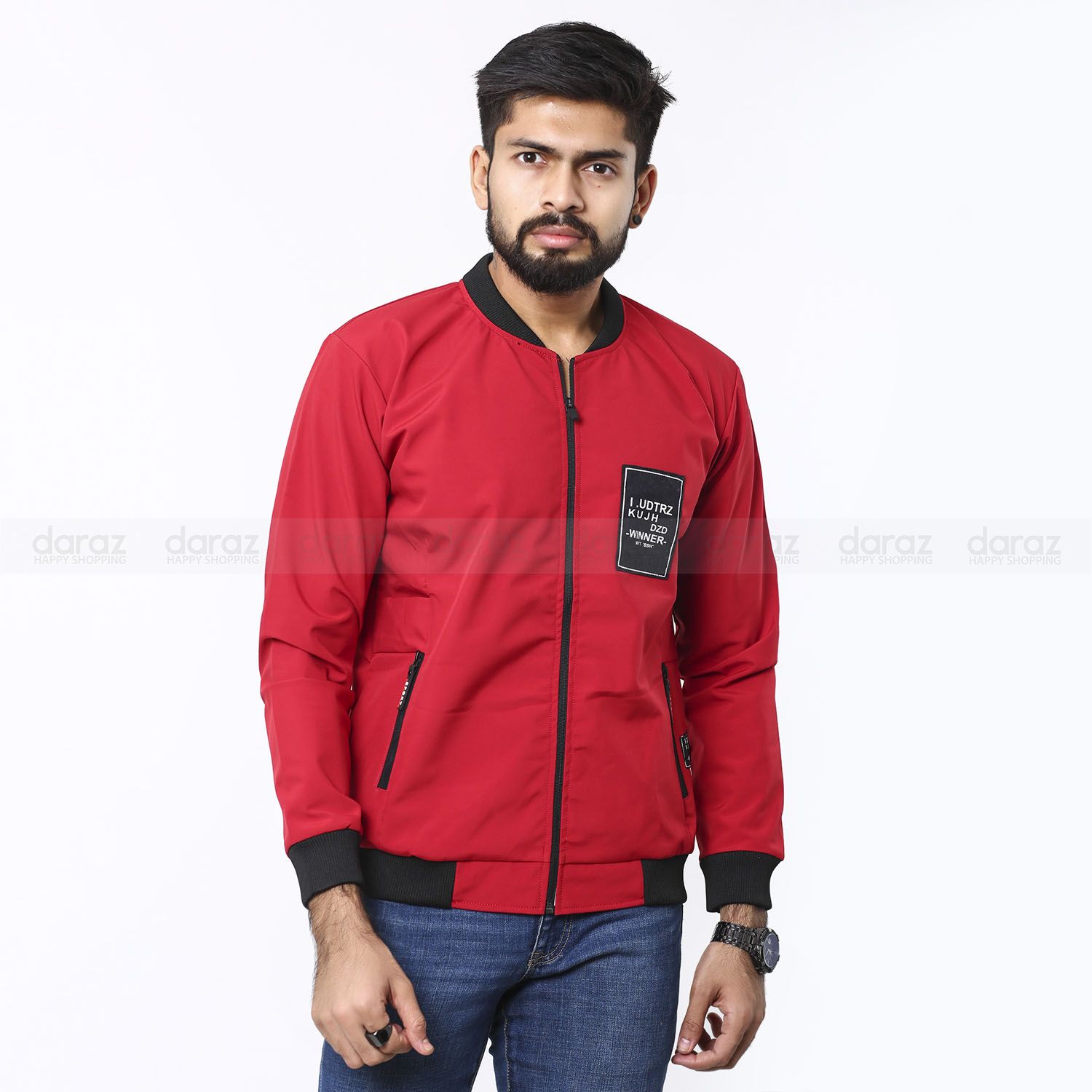 Premium Special Men's Red Bonded Jacket Collection By PONNO BAZAAR.