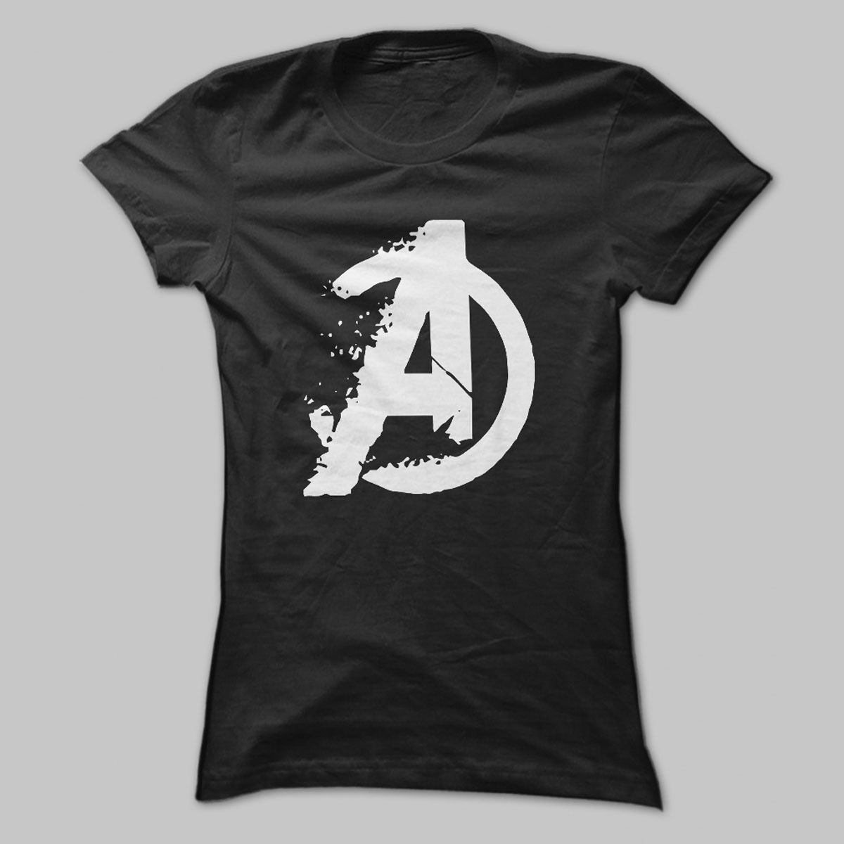 Avengers Black Cotton T-shirt  Taz Fashion