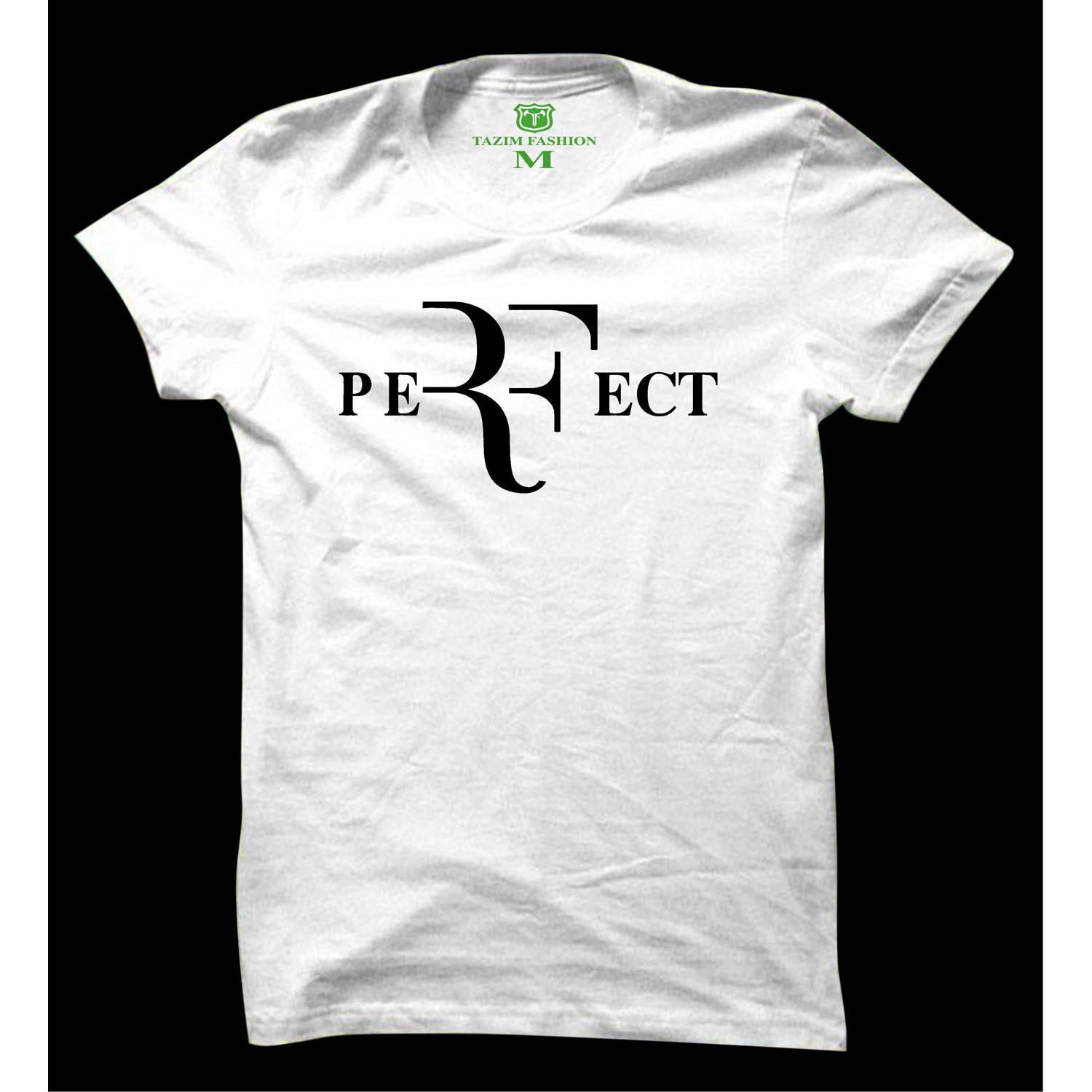 Perfect White Cotton Short Sleeve T-Shirt For Men