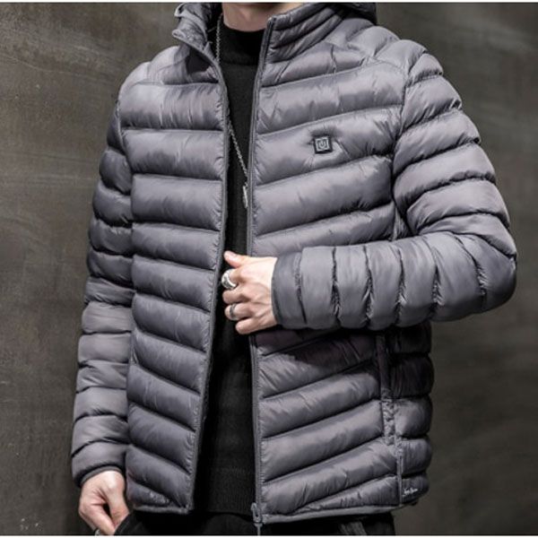 Men's Down Jacket Ultra Light Hooded Down Jacket Men Windbreaker Feather Jacket Man Lightweight Portable Warm Coat