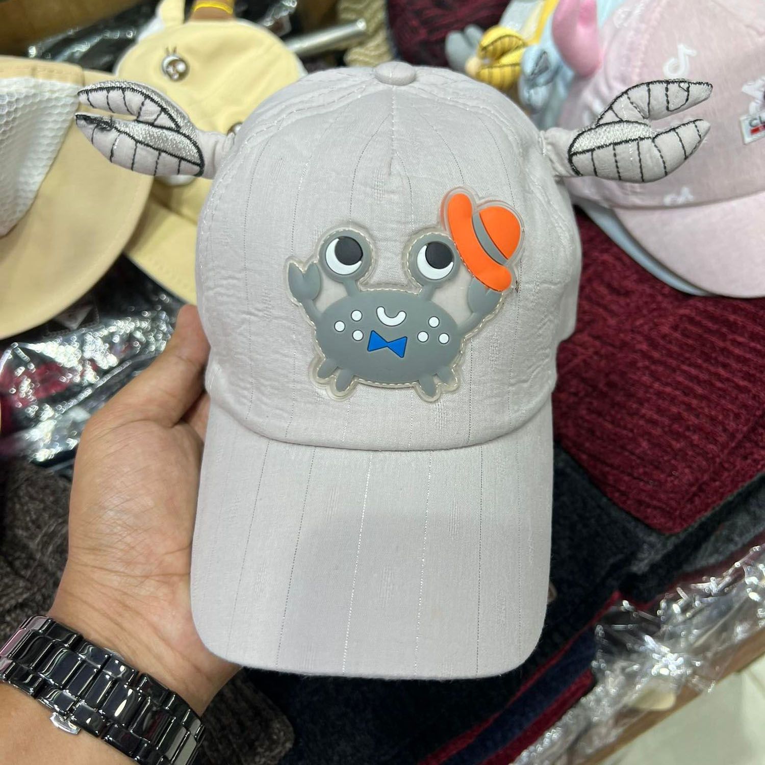 (Hat King) Kids Boy Girl China Baseball Adjustable Cap (Off White) PM81