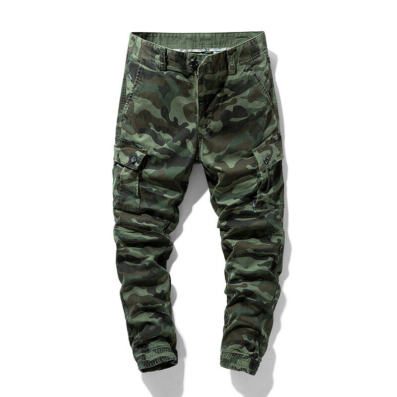 Men's Trousers  Plus Size Cotton Work Pants Men Bermuda Loose Baggy Breeches Green Male Cargo Casual Sweatpants