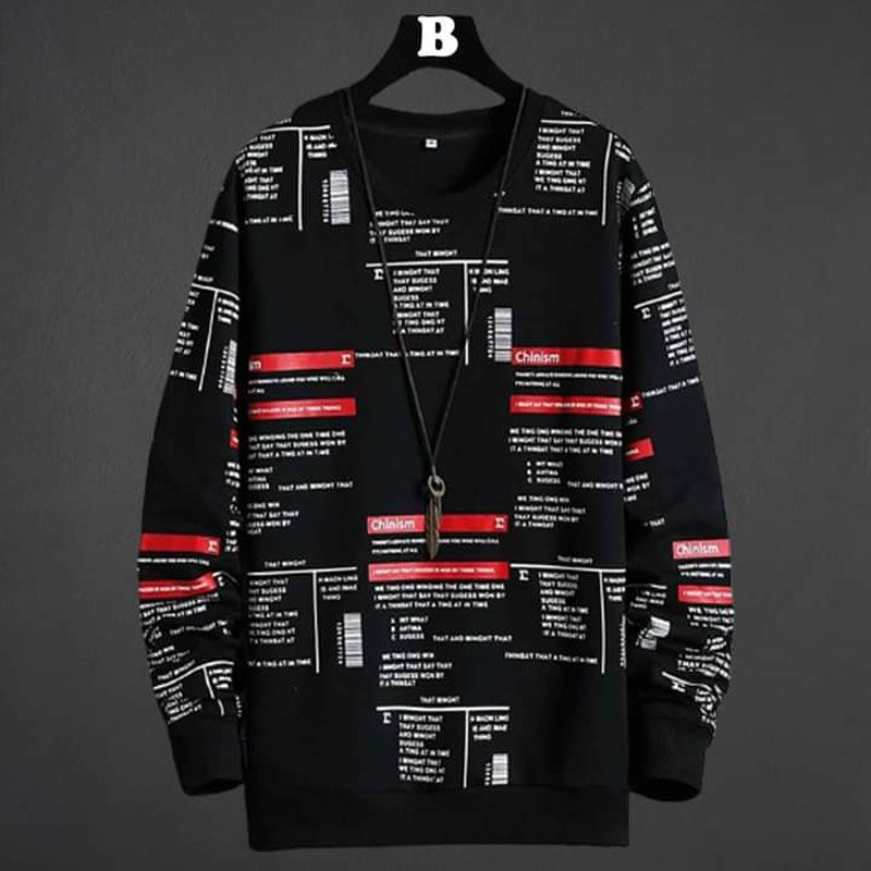 New Stylish Long Sleeve Casual Sweater For Men's