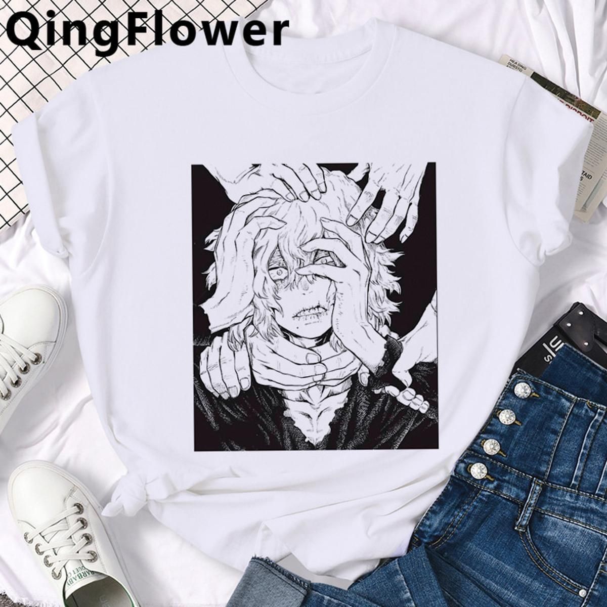 My Hero Academia Anime Dabi T Shirt Men Kawaii Manga Todoroki Tshirt Boku No Hero Academia Tshirt Bakugou Graphic Top Tees Male