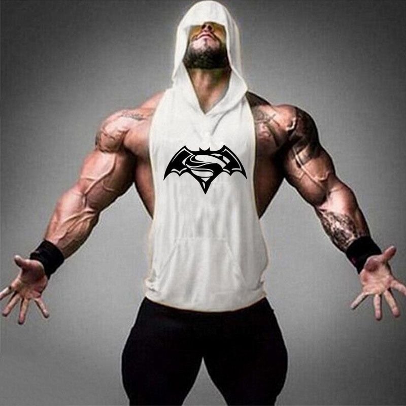 printed Bodybuilding Stringer TaTops men Gyms Stringer Shirt Fitness TaTop Men Gyms Clothing Cotton Vest hoodies