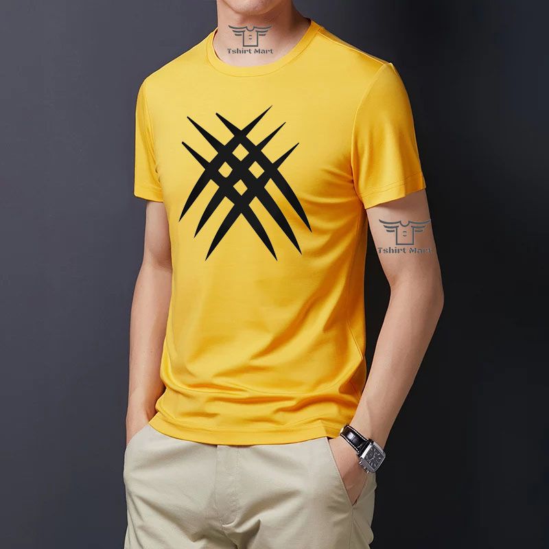 T-shirt round neck Digital print short sleeve t-shirt for men