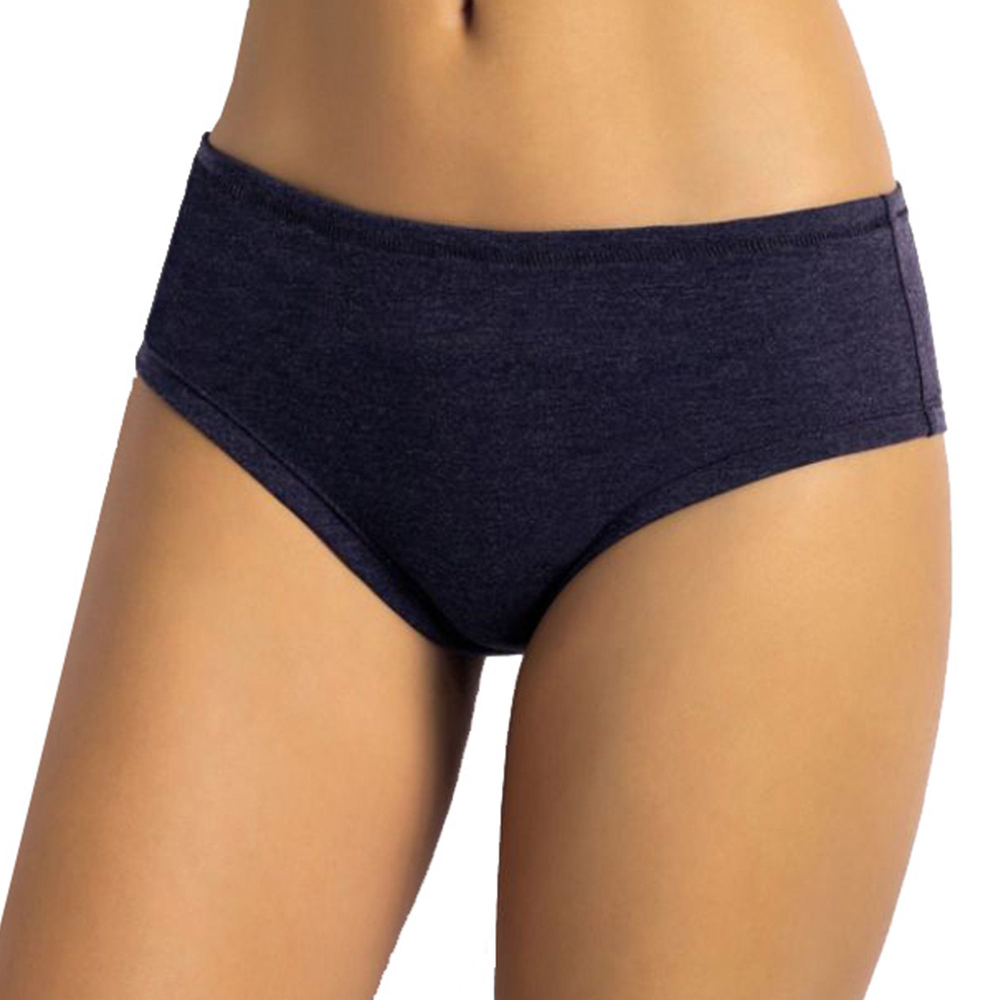 Women Comfortable Blue Cotton Lace Panties