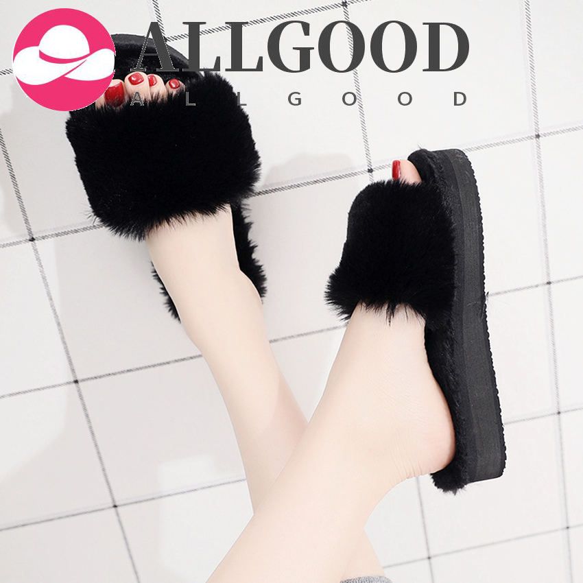 Women's Slippers Winter Leisure Plush Warm Non-slip Household Indoor Bedroom Slippers Non-slip Comfortable Floor Plush Shoes