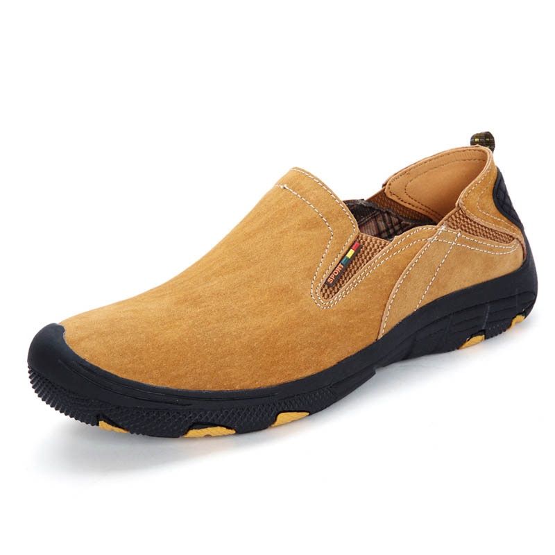 New Moccasins Male Loafers Men Casual Shoes Slip On Flats Leather Comfty Driving Walking Soft Footwear Spring Boat Plus
