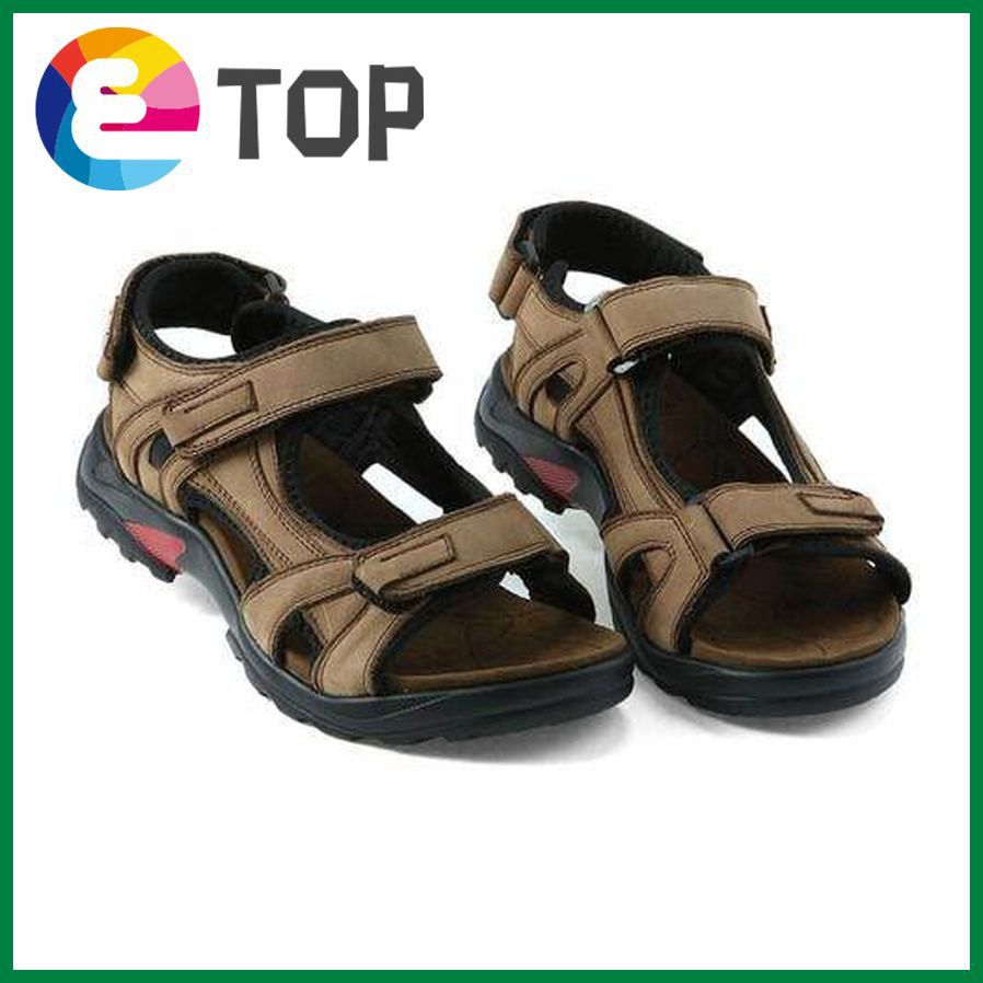 Top quality sandal men sandals summer  leather sandals men outdoor shoes men leather sandals plus size 46 47 48