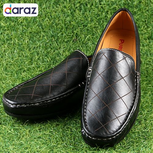 Premium Leather Loafers Shoes for Men F&D99-F102 Black