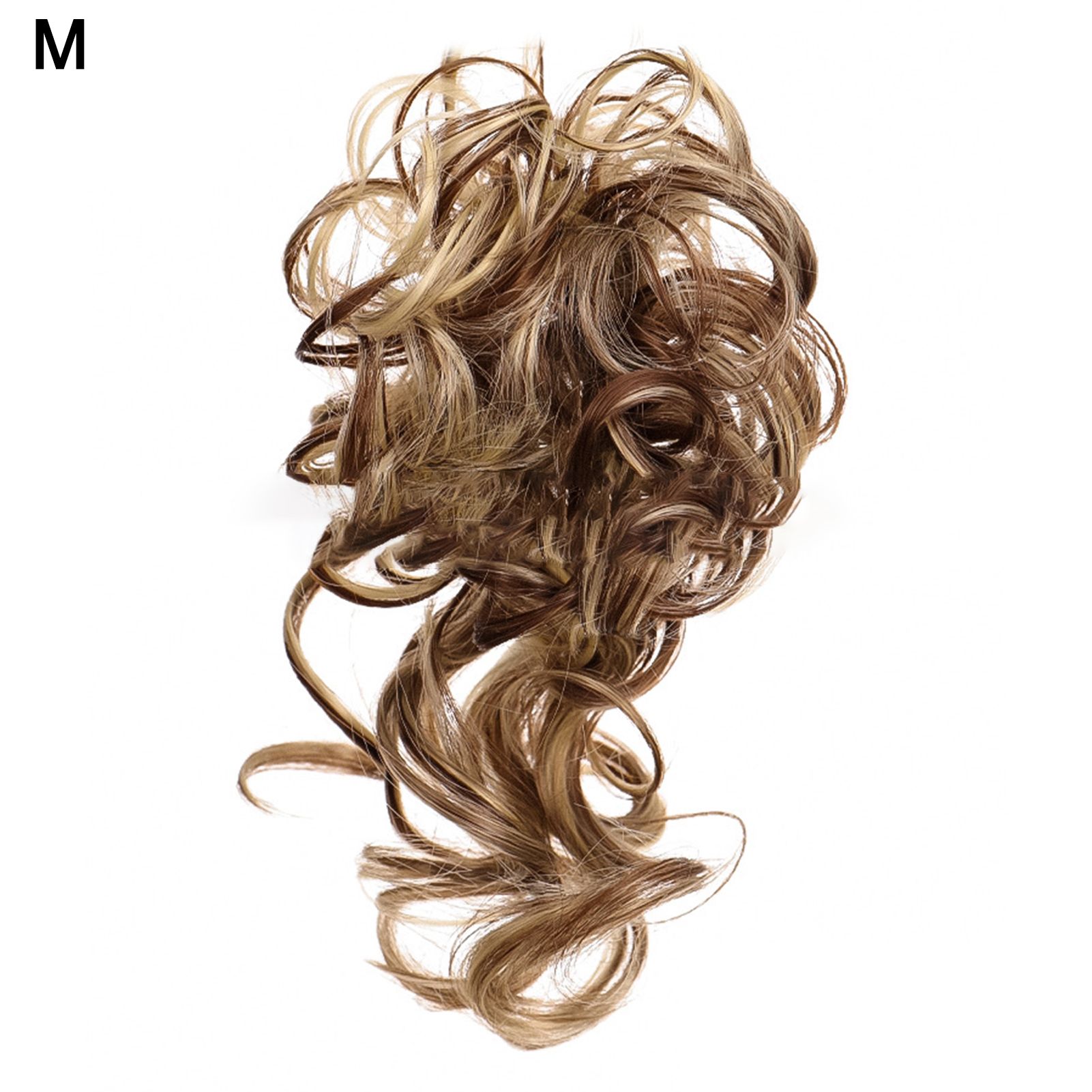 Curly Donut Chignon with Elastic Band Hair Bun Maker Hairpieces Ring