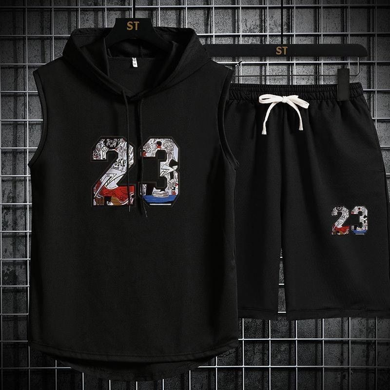 Men Bodybuilding Hoodie Bodybuilding Sleeveless Vest Gym Workout Shirt Vest Hop Sweatshirt Summer Tops