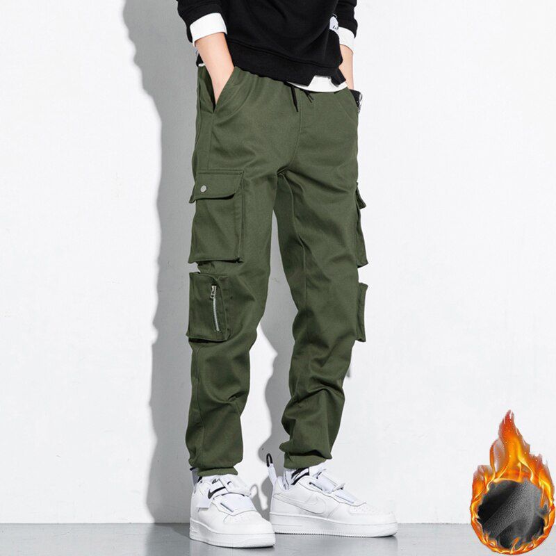 CHAIFENKO Streetwear  Hop Cargo Pants Men Casual Harem Joggers Trousers Men New Fashion Harajuku Multi cket Men Pants M-8XL