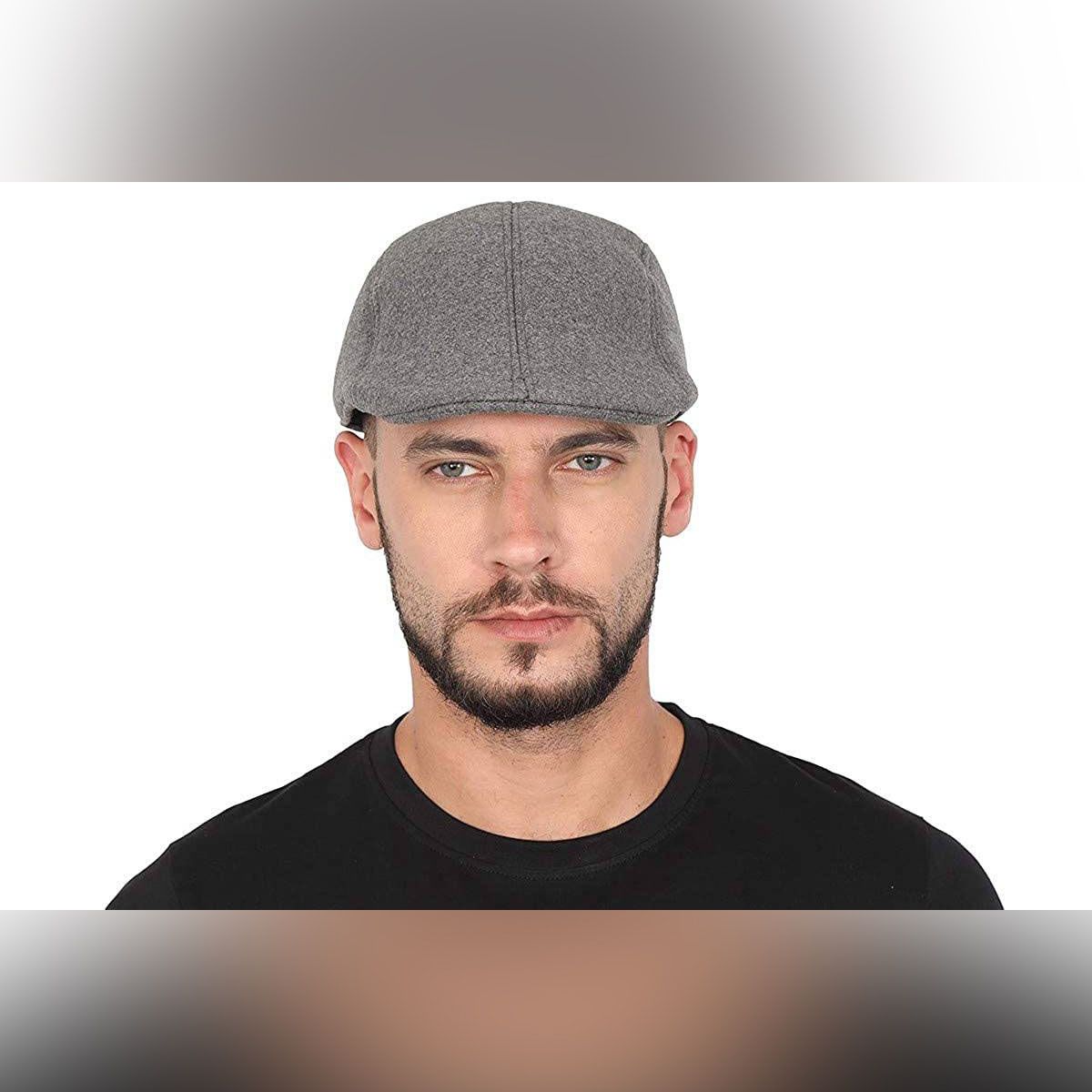 Mens Cotton Ascot Suede Golf Cap