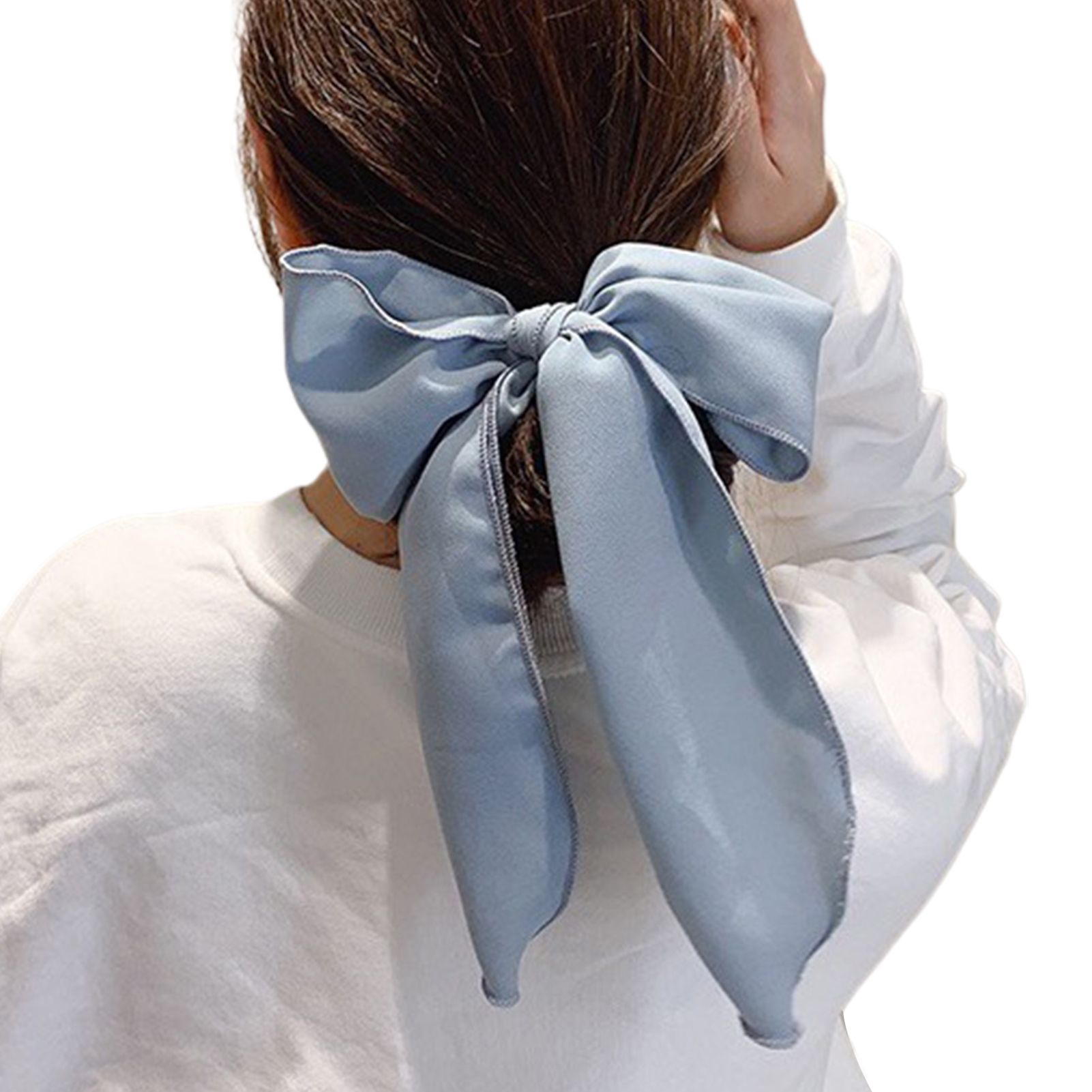 Anti-fall Bow Long Tassel Sweet Hair Rope Hair Tie Hair Accessories for Dating