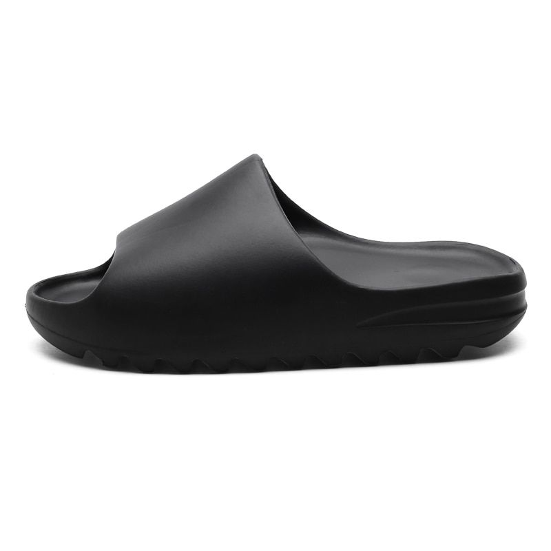 Men's Summer Yzy Slides Breathable Cool Beach Shoes Flip Flops Fish Mouth Bone We Men Slippers Lightweight Plus Size 34-46