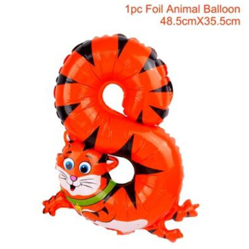 Animal Balloons Jungle Safari Party Baloons Jungle Party Decorations Foil Animal Ballon Birthday Party Decor Kids cartoon hat