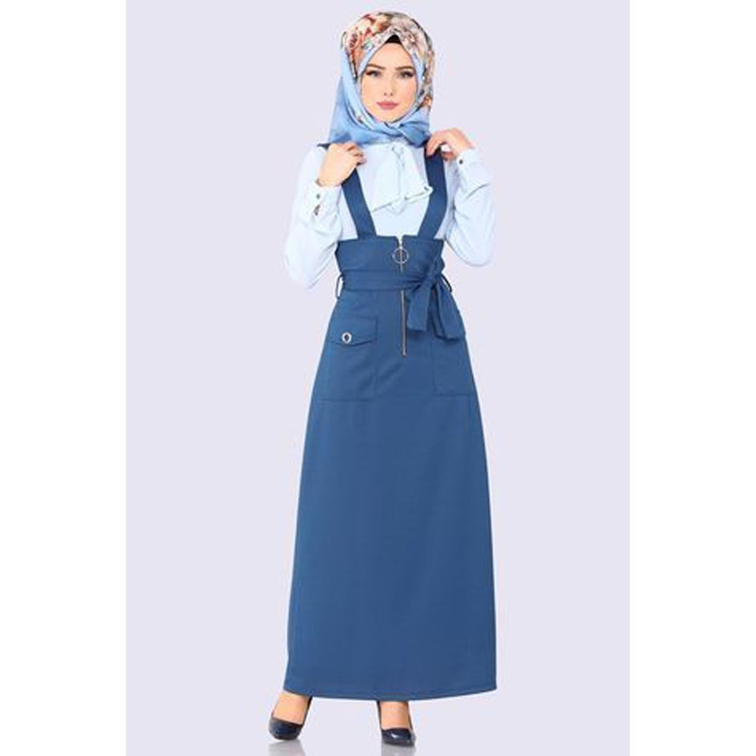White & Light Navy Blue Stylish Romper & Tops For Women