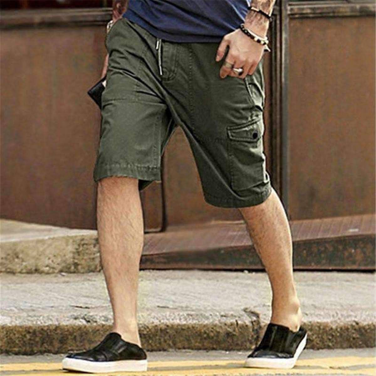 Mens Comfortable Cotton Cargo Shorts Half Pants - Short Pant For Men