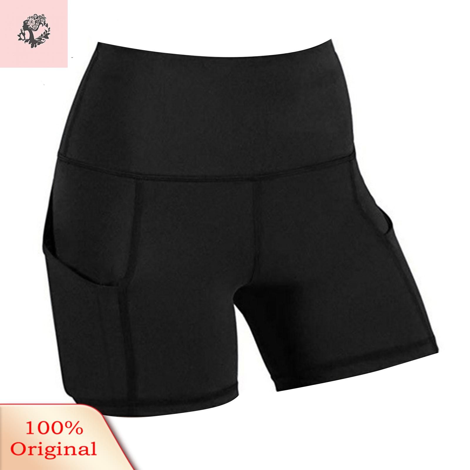 Sunnyheart Activewear Shorts Breathable Elastic Waist Yoga Shorts