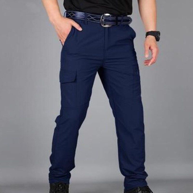 Men Lightweight  Pants Breathable   Style Loose Long Trousers Autumn Quick Dry Tin Casual Cargo Pants Bottom