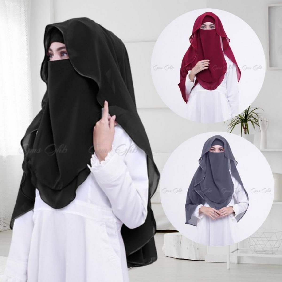 Butterfly Niqab/Hoodie Niqab/Party Wear Niqab - Hijab Collection