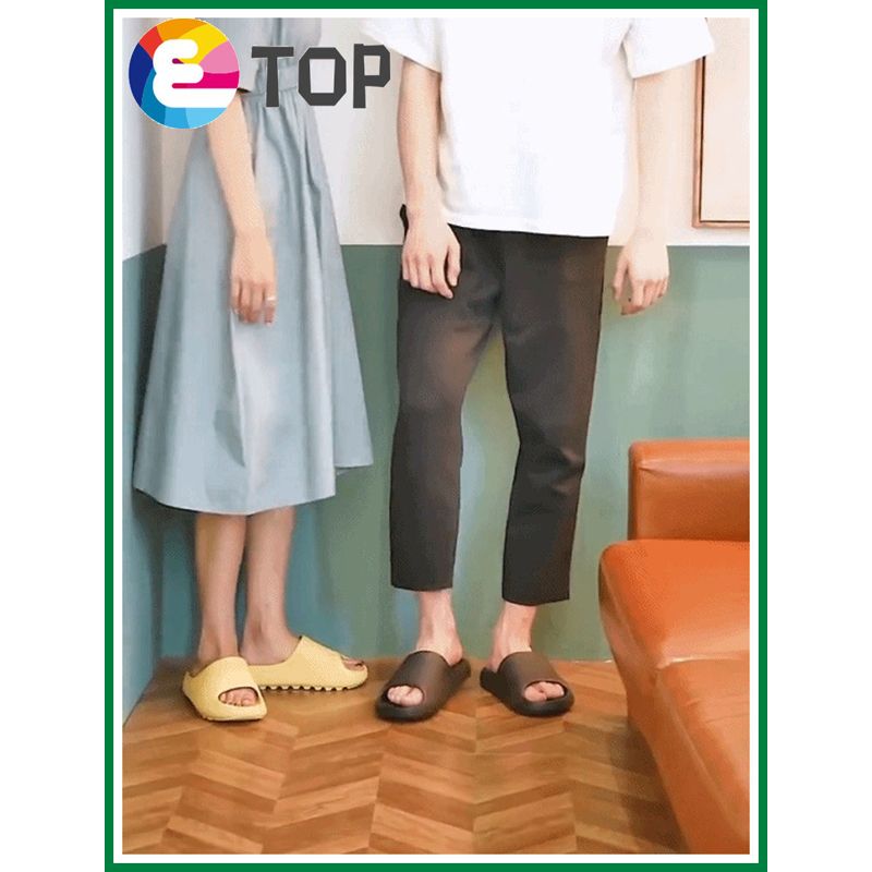 Uni Soft and Comfortable Household Slippers New Solid Color Thick-soled Slippers Summer Non-slip Slippers Bathroom Household Slippers