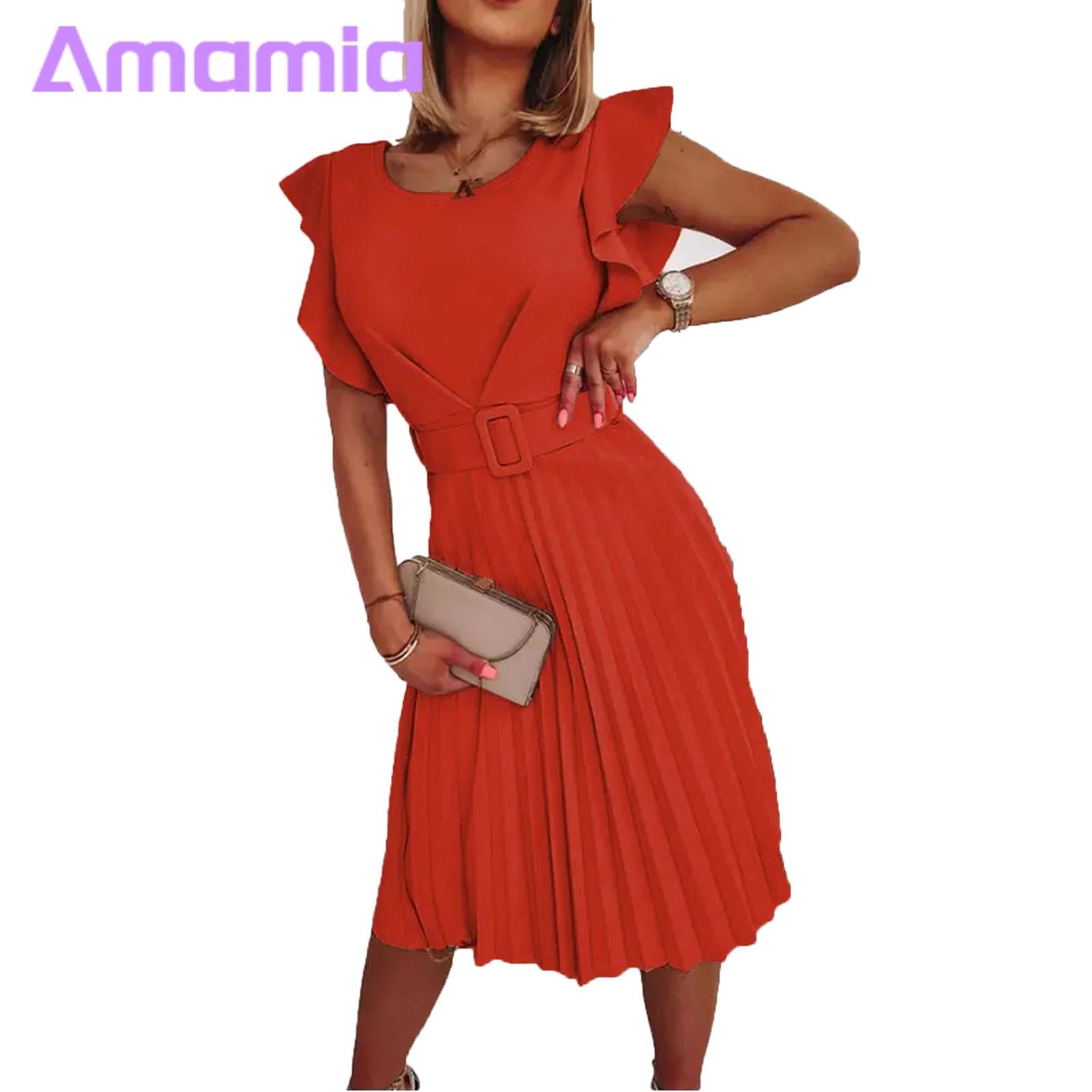 Amamia Summerdi Dress Big Hem Ruffle Loose Hemdi Dress