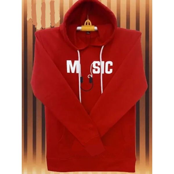 Red Men's Full Sleeves Hoodies Stylish  Printed (HIGH QUAILITY)