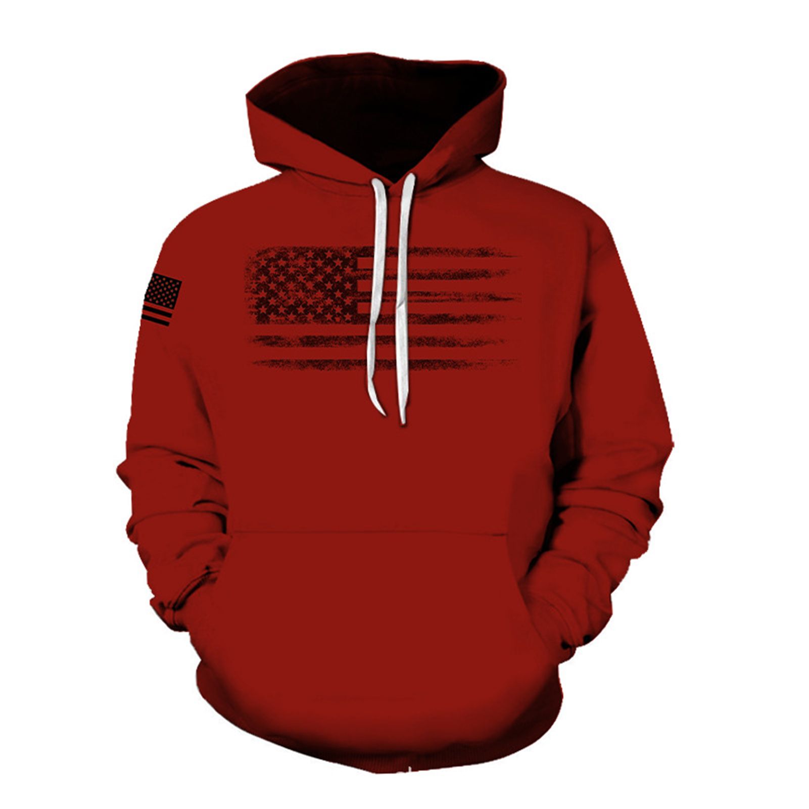Spring Hoodie Long Sleeve Pullover Big Pocket Casual Spring Hoodie