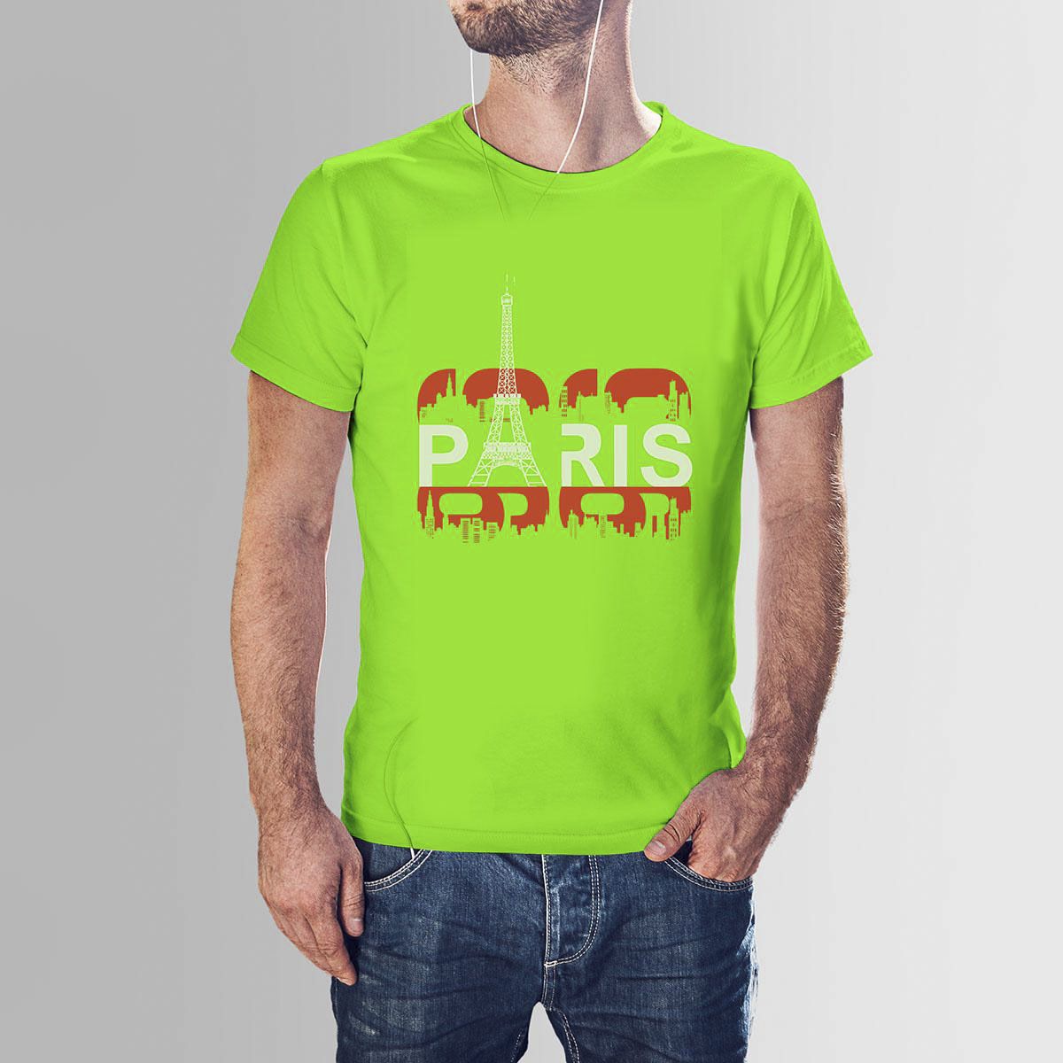 Lime Cotton Paris HNH  T-shirt For Men