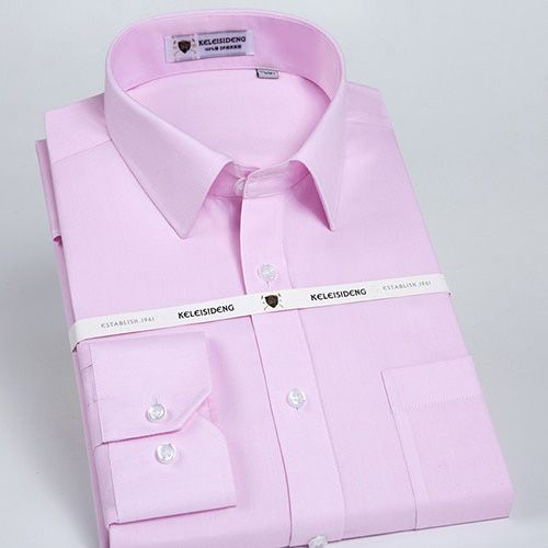 Men's Classic Long Sleeve Non-Iron Shirts Single Patch Pocket Standard-fit Formal Business Work Social Cotton Basic Dress Shirt