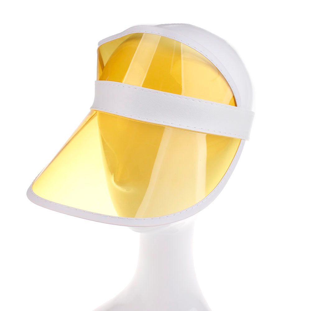 Women Tennis Caps Summer Beach Swimming PVC Hat Waterproof Sun Hat Sunshade Outdoor Casual Sports Hat